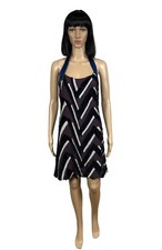 Carolina Herrera Silk Mini Dress Sundress Open Back size 8