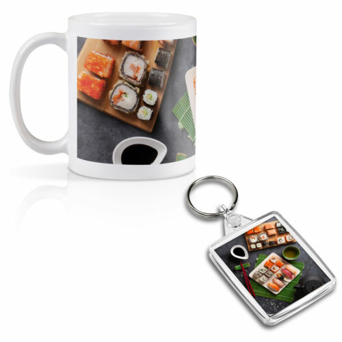 Mug & Square Keyring Set - Japanese Sushi Food Japan  #2661 - Afbeelding 1 van 8