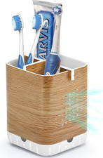 Toothbrush Holders for Bathrooms Organizer Countertop, Detachable Anti-Slip Elec