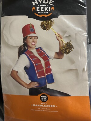 Hyde and Eek Costume Bandleader Costume One Size Fit Most Hat, Vest, Baton