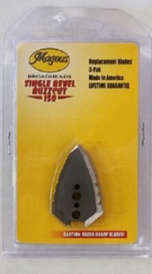 Magnus Broadheads - Single Bevel Buzzcut 150 - Replacement Blades - 3pk