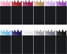 12 Pcs Pocket Squares for Men Prefolded Suit Pocket Squares on Card Masculine Po