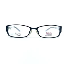 Chelsea Morgan CM3016 BK Eyeglasses Frames Black Rectangle opticals 53-16 135