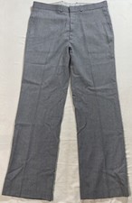 Farah Gray Dress Pants Straight Leg Slacks Office Business NO SIZE TAG READ