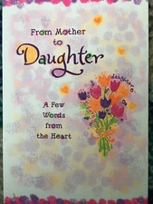 New Blue Mountain Arts Card FROM MOTHER TO DAUGHTER A FEW WORDS FROM THE HEART