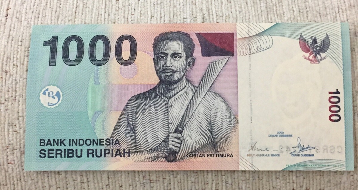 超希少1000インドネシアルピー Indonesia 1000 Rupiah banknote RARE Farest Banknote Islands | eBay
