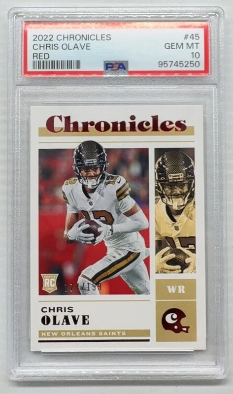 Chris Olave Panini Chronicles #45 Red