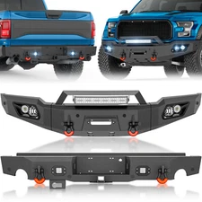 Rear /Front Bumper For 2017-2020 F150 F-150 SVT Raptor W/ Sensor Holes & D-rings