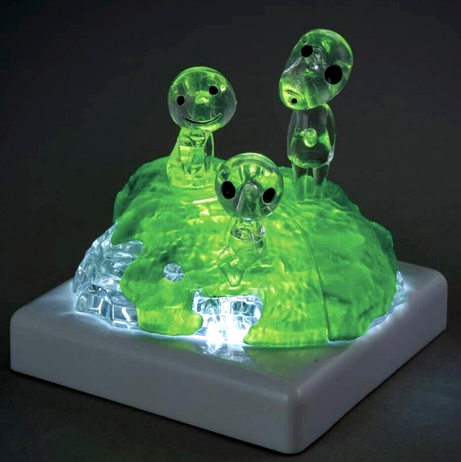 Studio Ghibli Kodama No-Face 3D Crystal Puzzle & Display Light ×2