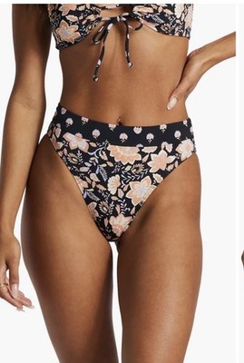 Billabong Hide Away Hippie Maui Rider Swim Bottoms. S. Cheeky. High Thigh.