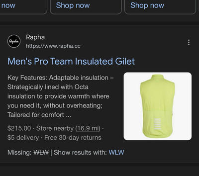 NEW Rapha Men's Pro Team Insulated Gilet Size XL Lime Green Vest