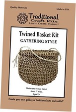 Traditional Craft Kits Twined Basket Weaving Kit Gathering Style - Weave Kit
