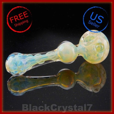 5'' Handmade Dream Ghost Round Color Changing Tobacco Smoking Bowl Glass Pipes