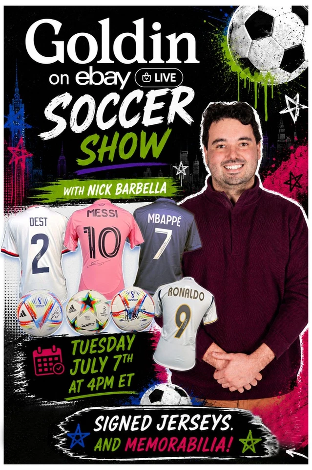 ⚽ Messi, Mbappe & More Signed Soccer Jerseys & Collectibles!