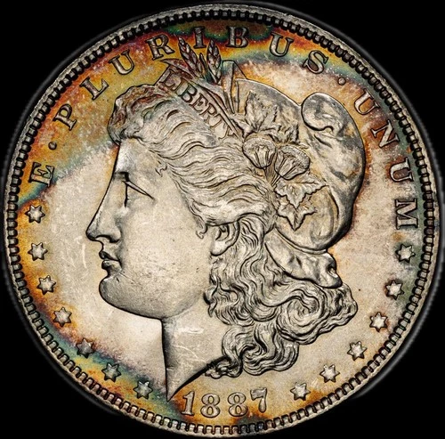 1887-P 🔥 Toned PCGS MS65 Morgan Silver Dollar - PQ