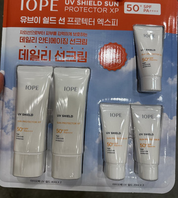 IOPE UV Shield Essential Sun Protector XP SPF 50+ PA++++ 40ml x 2ea (20ml x 3ea)