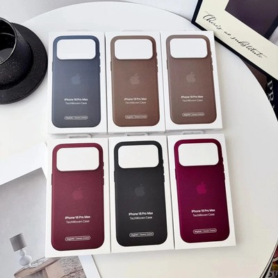 OFFIZIELLE ORIGINAL APPLE IPHONE 18 PRO / PRO MAX GEWEBT LEDER MAGSAFE HÜLLE