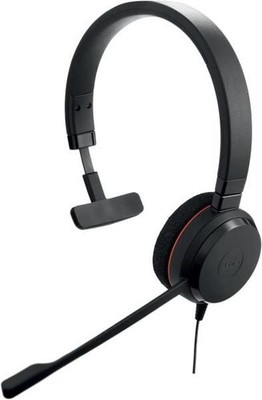 Jabra Evolve 20 UC Mono USB Headset Over-Ear Black Wired Microphone