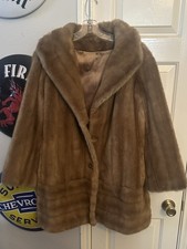 Vintage Tissavel France Faux Fur Coat by Furrage Womens Blonde Mink Jacket