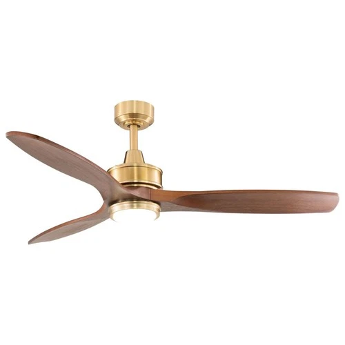 Curtiss 1-Light Ceiling Fan in Mid-Century Modern Style 16.25 Inches Tall and 52 - Picture 1 of 11
