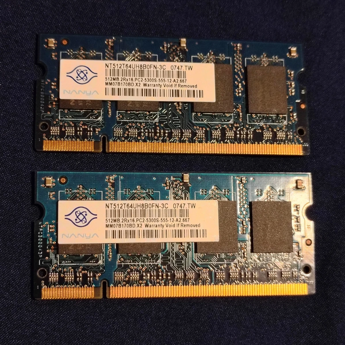 DDR 512 NANYA メモリ PC2-5300 Nanya PC2-5300 DDR2-667 Computer Memory (RAM) 512 MB Capacity per