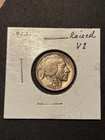 1913 Buffalo Nickel Raised V 1 - Very Original - AU likely UNC -  $2.99 Shipping