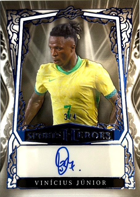 2025 Leaf Metal Sports Heroes 3/4 Vinicius Vini Junior Auto