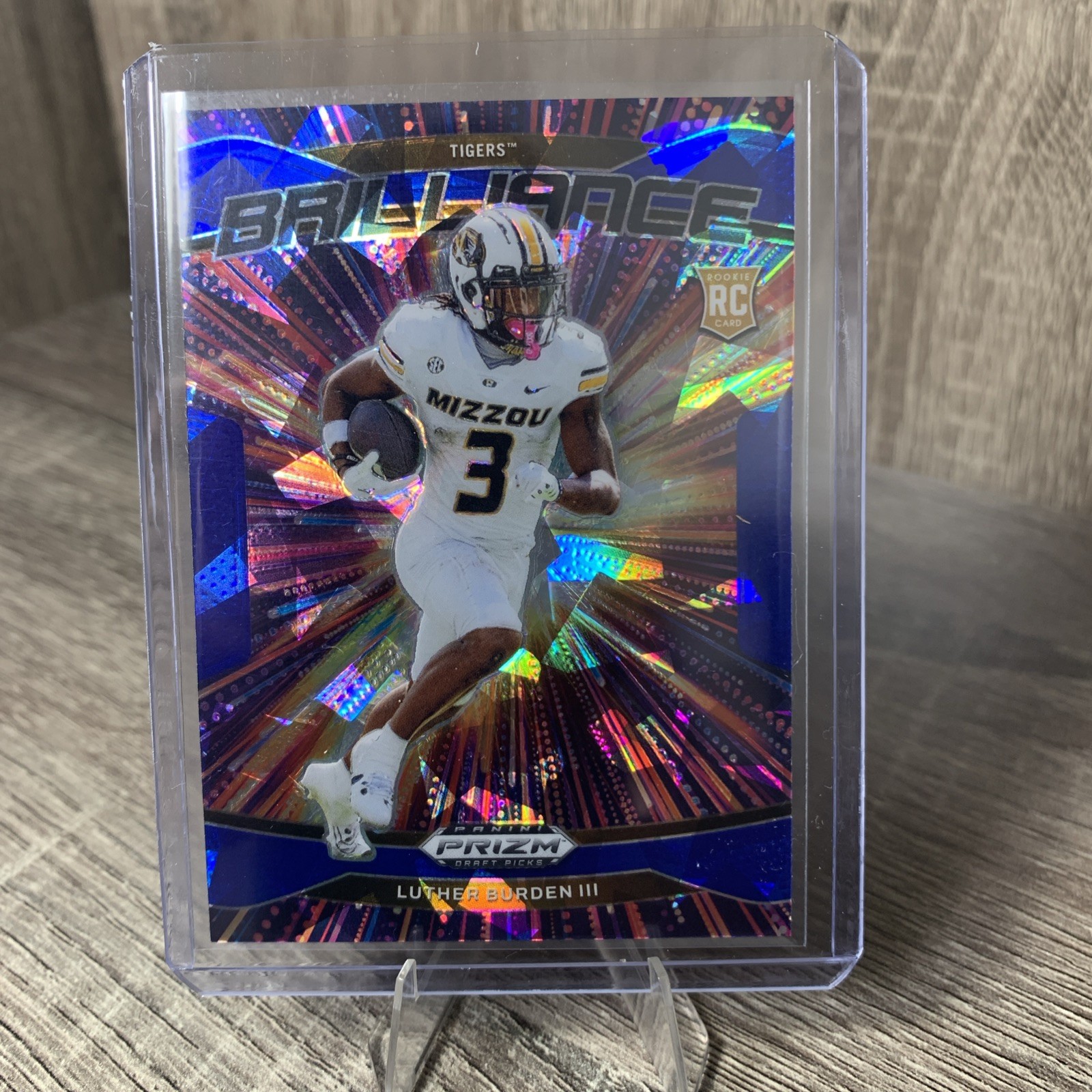 2025 Prizm Draft Picks #12 LUTHER BURDEN III RC Brilliance Blue Ice /149 Bears