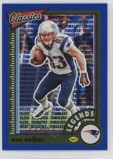 2022 Panini Classics Legends Timeless Tributes Light Blue 19/125 Wes Welker 1i3r