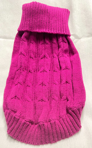 Small Dog Pink Sweater- Size XXS