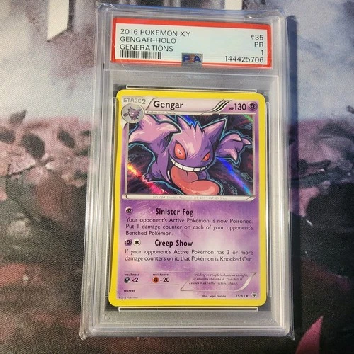 2016 Pokemon XY Generations #35 Gengar-Holo PSA 1 Poor