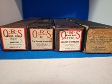 4 Vintage Player Piano Rolls, See Pictures For Titles.