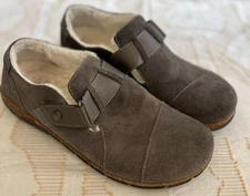 Earth Origins Womens Size 11 Grey Brick Essential Evvie Shoe Fur Lined Clog Fall