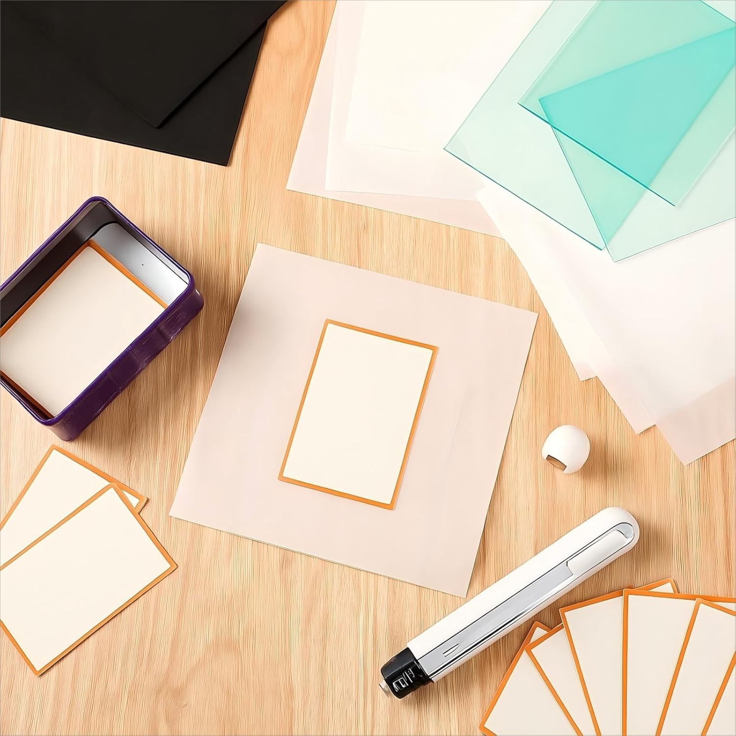 LemonRoad 52 Pcs Trade Card Flattening Kit Sports Card Repair Care Cleaning T