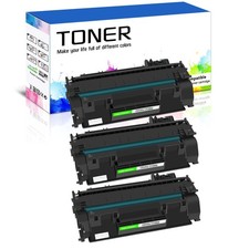3 PACK CF280A 80A Toner for HP LaserJet Pro 400 M401n M401dn M401dw Printer