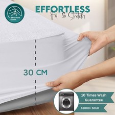 Waterproof Non Noisy Mattress Protector Fitted Sheet Bed Cover Non Allergenic