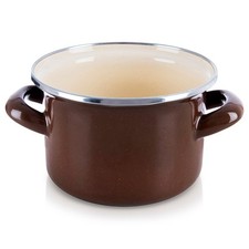 Casserole Émaillée Rétro BROWN 950ml Ø14cm Tous Feux Lave-vaisselle