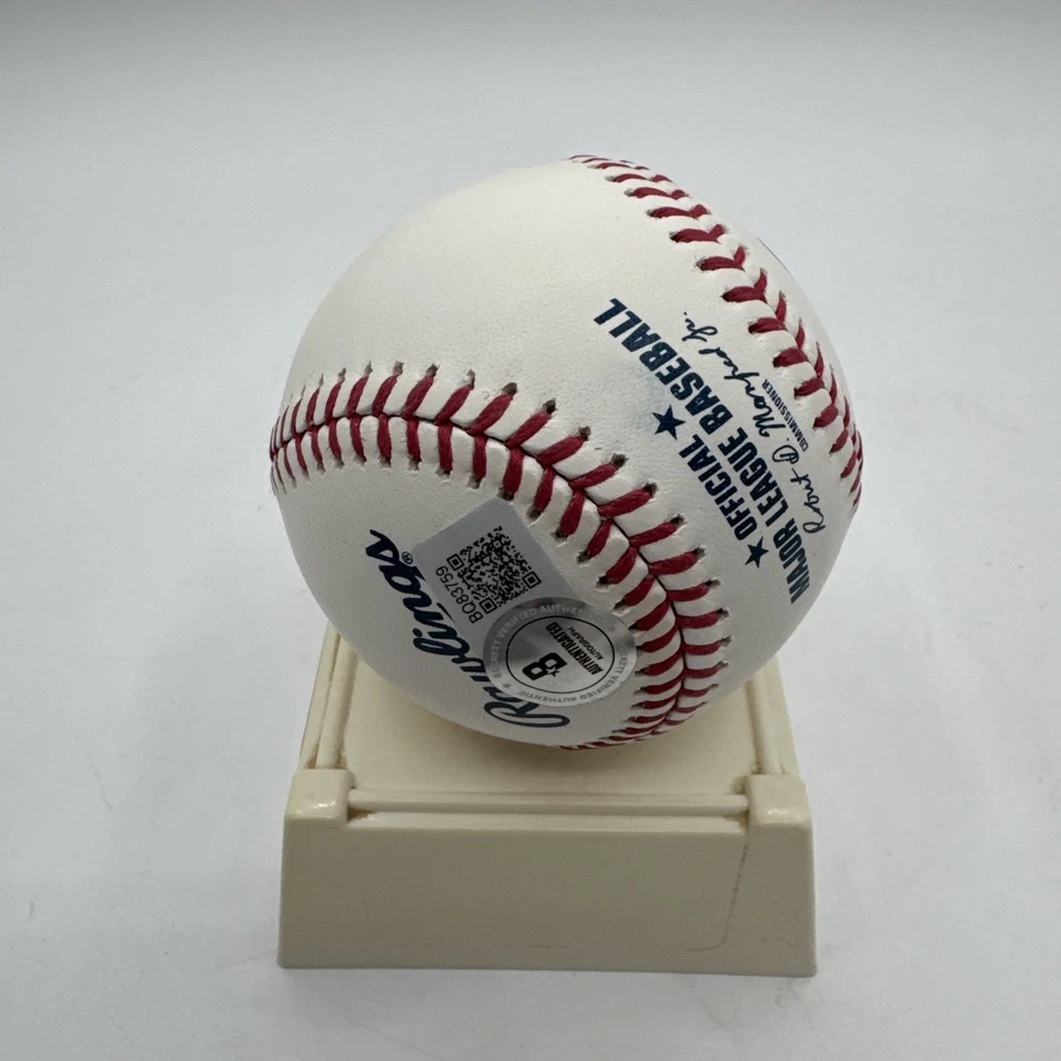Ralphy Velazquez Auto Signed ROMLB Ball Baseball Cleveland Guardians Beckett - Image 2 of 3
