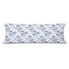 Blue Chinoiserie Floral 21x54 Body Pillow Cover Case, Chinoiserie Blue Flowers