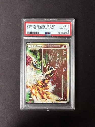 PSA 8 Ho-Oh Legend 112/123 Heartgold Soulsilver Pokemon Card 2010 (Bottom Half)