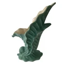 Vintage Redwing Vase, Shell Design, Green Glaze 4x7xH-10.5, Art Deco - EUC