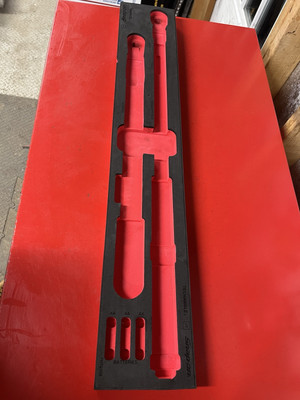 SNAP ON Tools USA NEW Red 2pc Digital Torque Wrench Foam Organizer