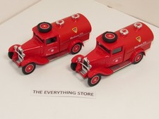 SOLIDO LOT OF 2 1930 CITROEN C4F FIRE TANKER TRUCK 1/43 SCALE PREOWNED FREE SHIP