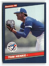 1986 Donruss #437 Tom Henke Toronto Blue Jays