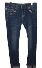 Vigoss Youth Girls  Boot-Cut Blue Jeans Sz. 7 x 23 Kids