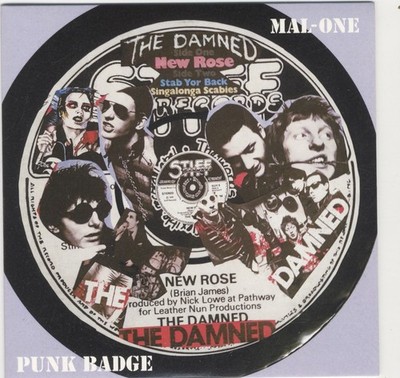 MAL-ONE - Punk Badge Ltd 7'' New  RSD DAMNED SLEEVE 100 ONLY