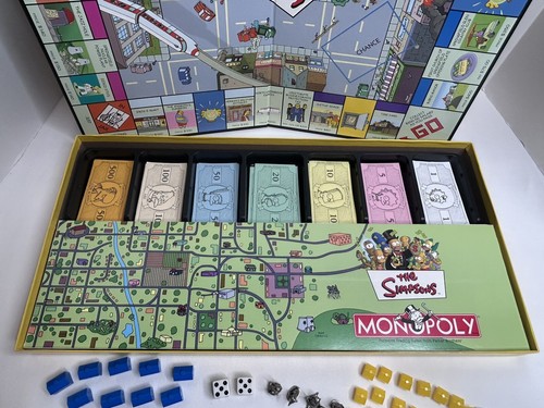 The Simpsons Monopoly Board Game 2001 'Welcome to Springfield' USAopoly COMPLETE - Picture 4 of 16