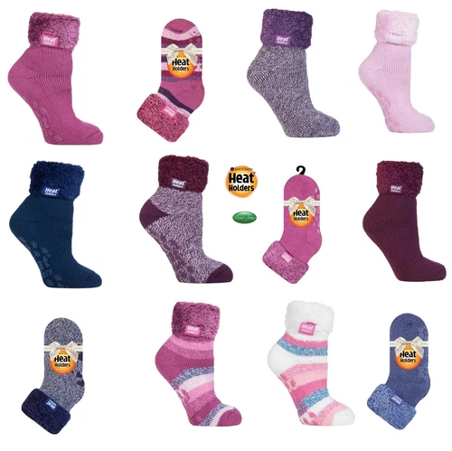 Ladies Thermal Winter Warm Heat Holders Original Lounge Bed Socks Great Gift