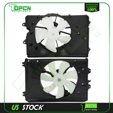 Dual Condenser and Radiator Cooling Fan For 2009 2010 2011-2015 Honda Pilot