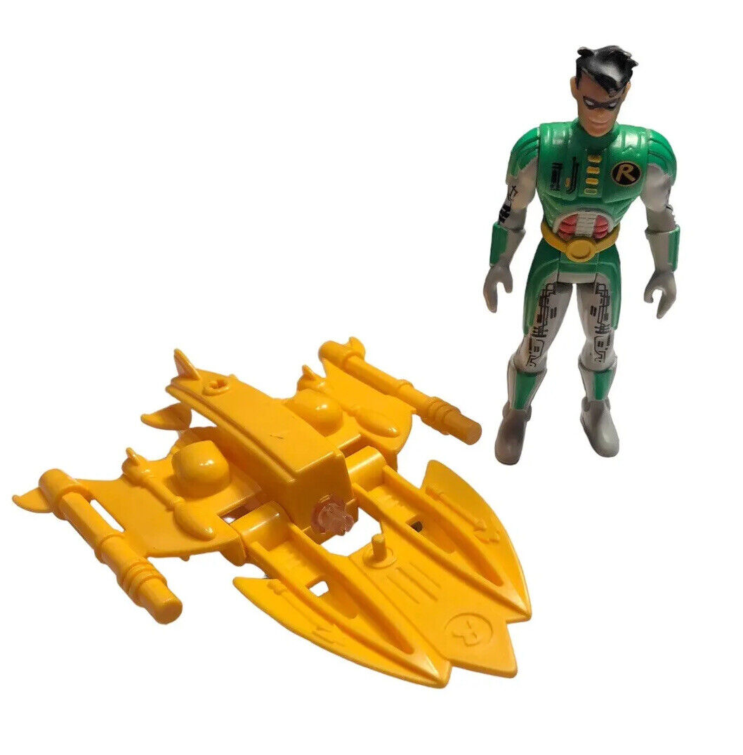 1994 Batman Air Strike Robin Action Figure & Glider Adventures Of Batman & Robin